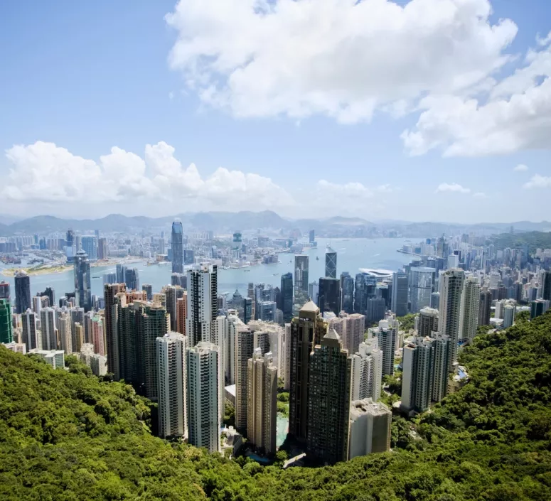 Hong Kong Building Paysage Vue du ciel