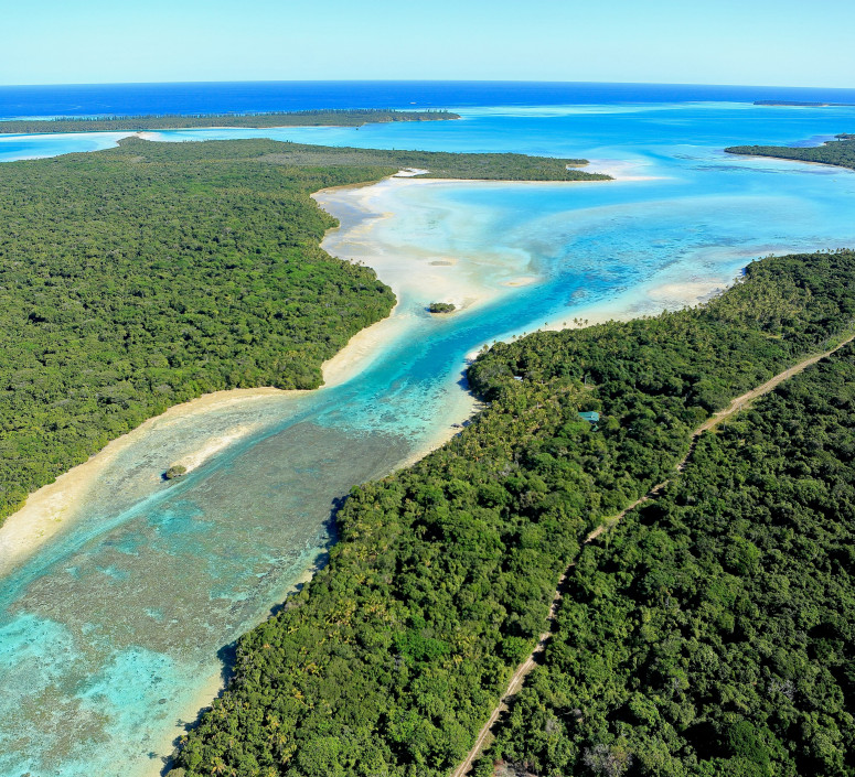 IDP Iles des pins vue du ciel