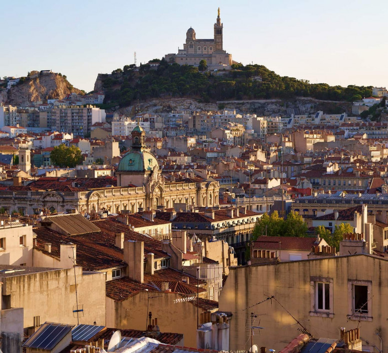 Ville de Marseille Marseille Vue Habitations Ville